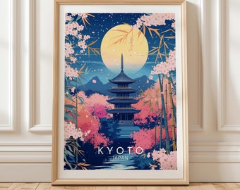 東寺の桜の版画、京都の五重塔の壁画 - Etsy 日本