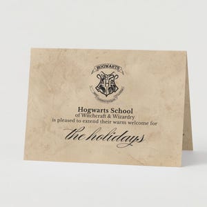 Plantilla de carta de Hogwarts