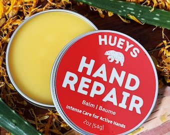 Hueys Hand Repair Hand Balm | Cracked and Dry Hands Repair | Hand Cream - Calendula and Aloe Hand Salve