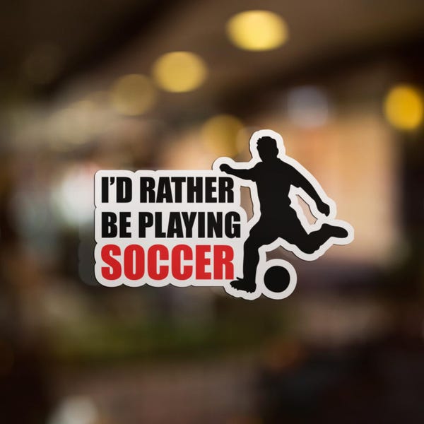 Soccer Vinyl Sticker