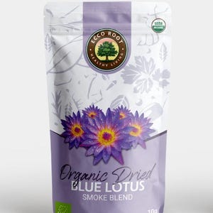 Blue Lotus Flower Tea Cut: Ceylon Nymphaea Nouchali 100% Herbal Organic Flowers, Sleeping tea , Lucid dream