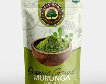 Hand Grown Moringa Powder: Organic Herbal Superfood, Natural Energy & Immune Support