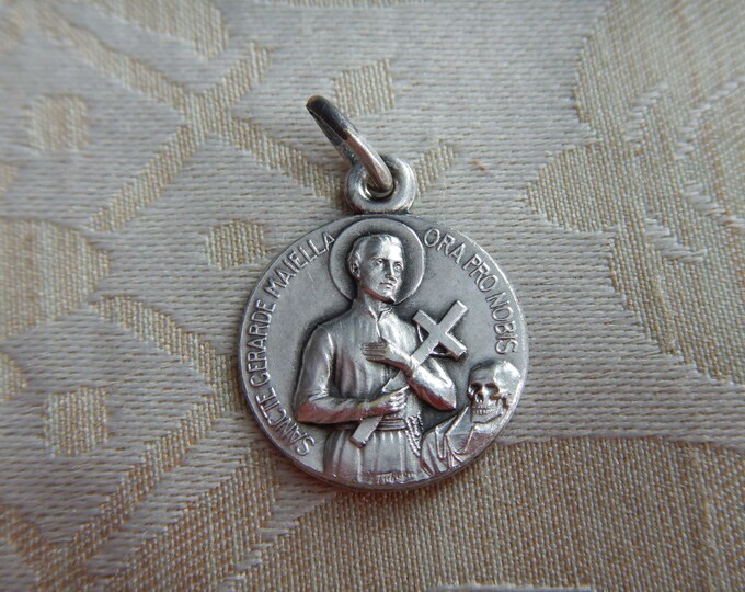 Vintage St Gerard Majella Our Lady Of Perpetual Help Medal or Charm