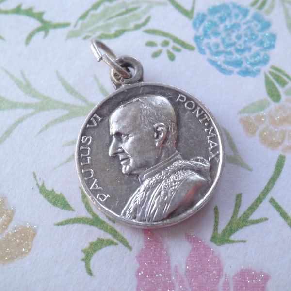 Vintage Religious Pope Paul VI Papal Medal with St Anthony
