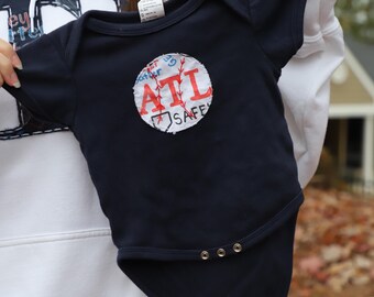 ATL Baseball Baby Onesie