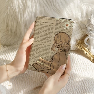 Lesen Sie Bücher mit Kindle Paperwhite 6"/7"-Hülle (12. Generation, 2024/2022) inklusive Handschlaufe, der neuesten Kindle-Hülle, der Hülle für Kindle 10. Generation und personalisierten Paperwhite-Hüllen.