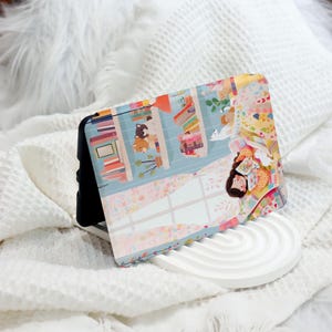 Little Girl Reading Kindle 12th Gen(2024/2022) Paperwhite 6&quot;/7&quot; Case With Hand Strap, Kindle Case, Kindle 10th Case, Personalized Paperwhite