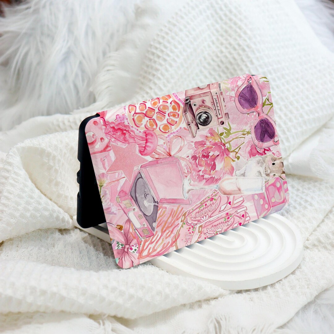 Pink Collage Kindle 12th Gen (2024/2022) Paperwhite 6"/7" Case With ...