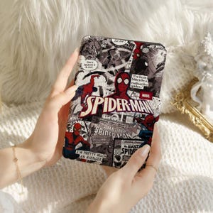 Spider-Man Kindle 12th Gen (2024/2022)Paperwhite 6"/7" Case With Hand Strap,All New Kindle Case,Kindle 10th Case,Personalized Paperwhite