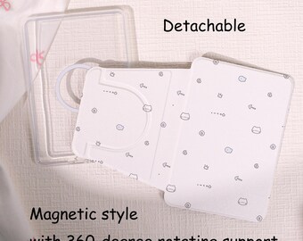 Cat Pattern 360 Degree Rotating Kindle Case, Kindle 12th Gen (2024/2022) Paperwhite 6"/7" Case, Kindle 10th Case, Personalized Paperwhite