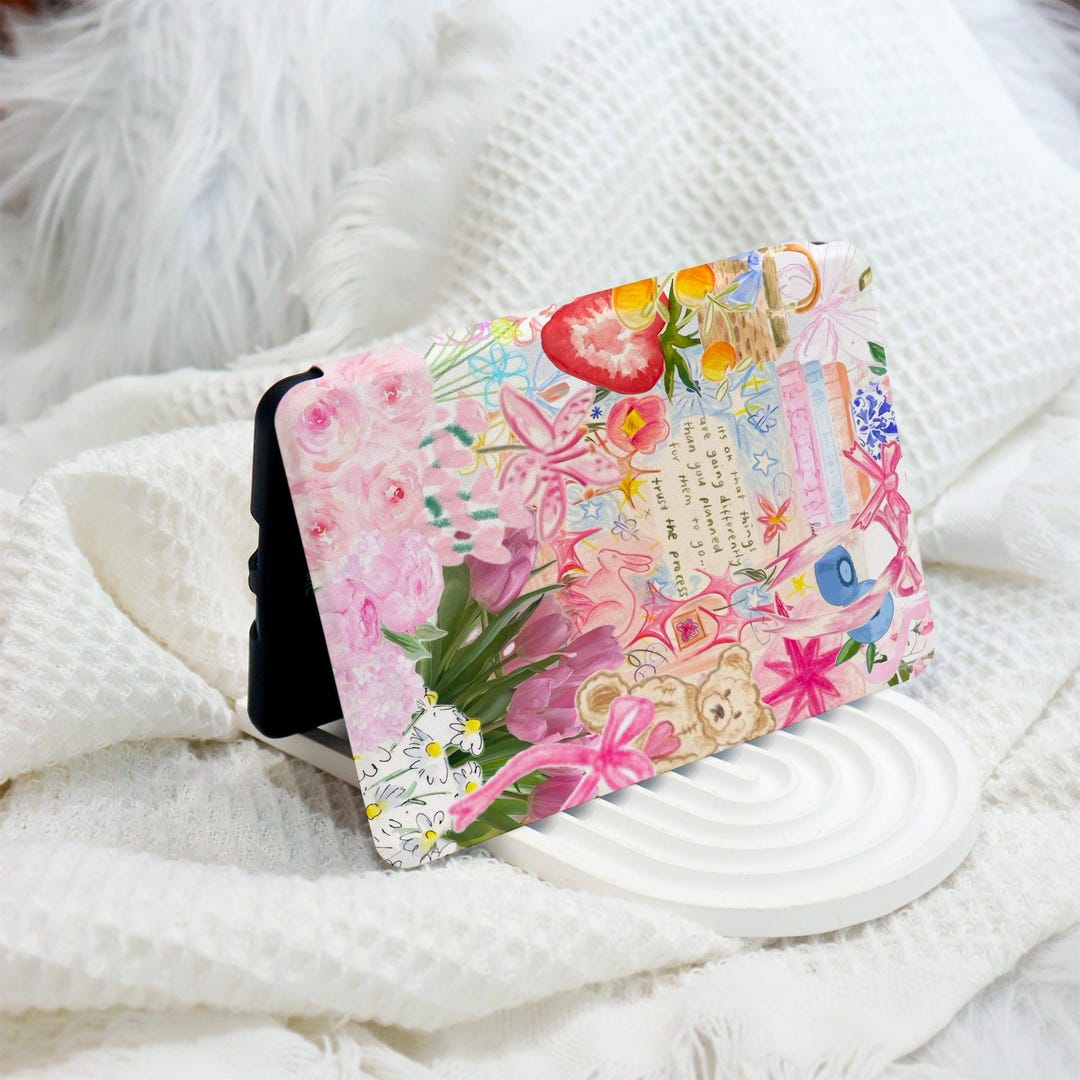 Pink Collage Kindle 12th Gen (2024/2022) Paperwhite 6"/7" Case With ...
