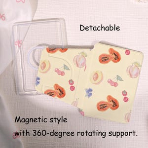 Fruit Pattern 360 Degree Rotating Kindle Case, Kindle 12th Gen (2024/2022) Paperwhite 6"/7" Case, Kindle 10th Case, Watercolor Paperwhite image 1