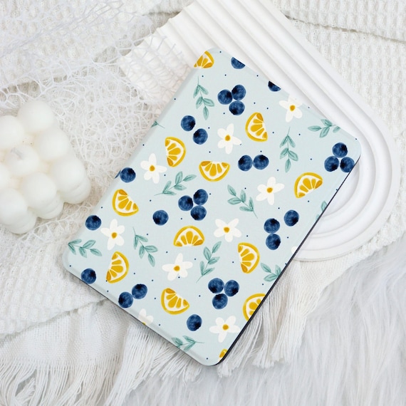 Flower Fruit Kindle 12th Gen (2024/2022)Paperwhite 6"/7" Case With Hand Strap,Kobo Clara,Kobo Libra,Kindle 10th Case,Personalized Paperwhite