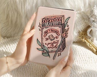 Book Lover Kindle 12e generatie (2024/2022) paperwhite 6"/7"-hoes met draagriem, geheel nieuwe Kindle-hoes, Kindle 10e-hoes, gepersonaliseerd paperwhite