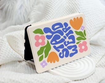 Flower Letter Shapes Kindle (2024/2022)  Paperwhite 6.8"Case With Hand Strap, All New Kindle Case, Kindle 10th Case, Personalized Paperwhite