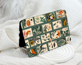 Vintage Stamp Kindle 12th Gen (2024/2022)Paperwhite 6"/7" Case With HandStrap,Kobo Clara Libra,Kindle 10th Case,Personalized Paperwhite Case