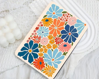 Retro Floral Kindle 12th Gen (2024/2022)Paperwhite 6"/7" Case With Hand Strap,Kobo Clara Libra,Kindle 10th Case,Personalized Paperwhite
