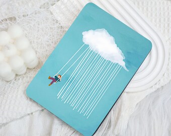 Cloud Swing Art Kindle 12th Gen (2024/2022)Paperwhite 6"/7" Case With Hand Strap,Kobo Clara Libra,Kindle 10th Case,Personalized Paperwhite