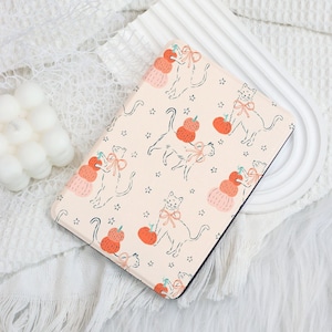 Pumpkin Cat Kindle 12th Gen (2024/2022) Paperwhite 6&quot;/7&quot; Case With Hand Strap,All New Kindle Case,Kindle 10th Case,Personalized Paperwhite