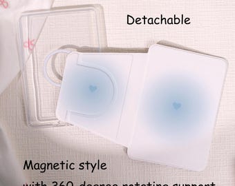 Light Blue Heart 360 Degree Rotating Kindle Case, Kindle 12th Gen (2024/2022) Paperwhite 6"/7" Case, Kindle 10th Case, Gradient Paperwhite