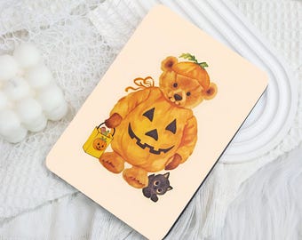 Pumpkin Bear Kindle 12th Gen (2024/2022)Paperwhite 6"/7" Case With Hand Strap,Kobo Clara Libra,Kindle 10th Case,Personalized Paperwhite