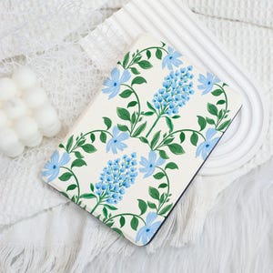 Blue Flowers Kindle 12th Gen (2024/2022) Paperwhite 6&quot;/7&quot; Case With Hand Strap,All New Kindle Case,Kindle 10th Case,Personalized Paperwhite
