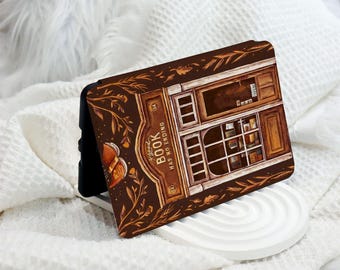 Vintage Book Shop Kindle 12e generatie (2024/2022) Paperwhite 6,8"/7" hoesje draagriem, nieuwe Kindle-hoes, Kindle 10e hoesje, gepersonaliseerd paperwhite