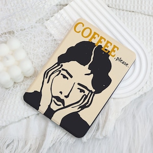Coffee Girl Kindle 12th Gen (2024/2022) Paperwhite 6&quot;/7&quot; Case With Hand Strap,All New Kindle Case,Kindle 10th Case,Personalized Paperwhite
