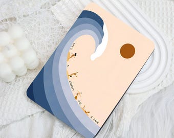 Surfing Pattern Kindle 12th Gen (2024/2022)Paperwhite 6"/7" Case With Hand Strap,Kobo Clara Libra,Kindle 10th Case,Personalized Paperwhite