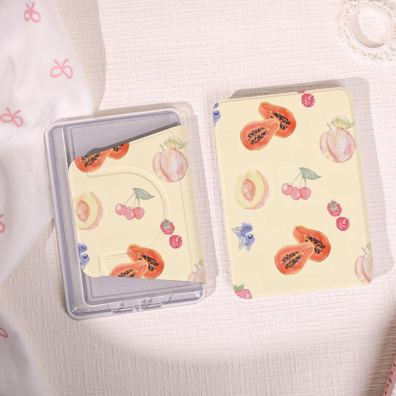 Fruit Pattern 360 Degree Rotating Kindle Case, Kindle 12th Gen (2024/2022) Paperwhite 6"/7" Case, Kindle 10th Case, Watercolor Paperwhite image 6