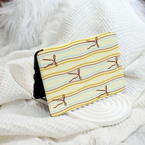 Striped Bow Kindle 12th Gen (2024/2022) Paperwhite 6&quot;/7&quot; Case With Hand Strap,All New Kindle Case,Kindle 10th Case,Personalized Paperwhite