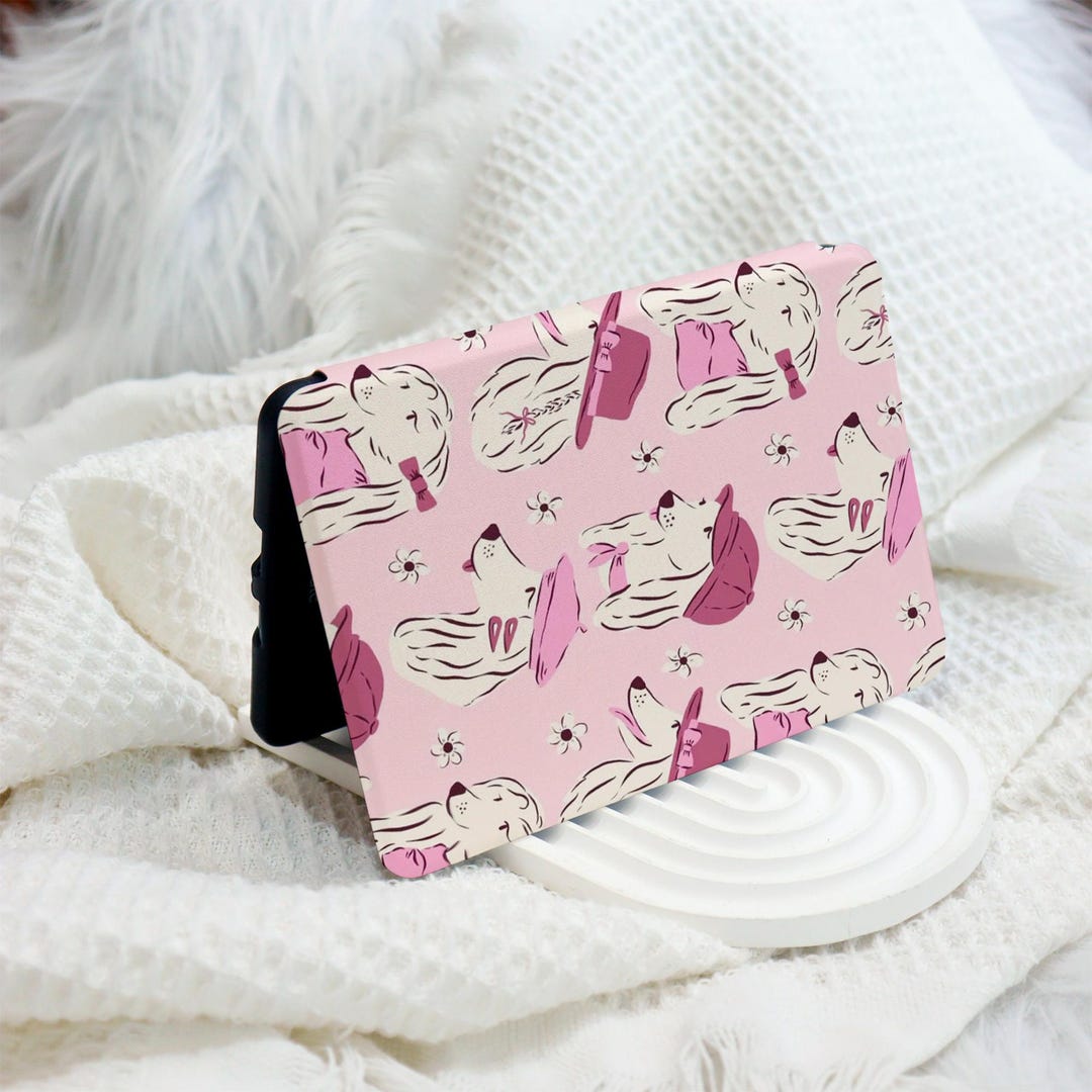 Pink Puppy Kindle 12th Gen (2024/2022) Paperwhite 6"/7" Case With Hand ...