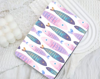 Watercolor Fish Kindle 12th Gen (2024/2022)Paperwhite 6"/7" Case With Hand Strap,Kobo Clara Libra,Kindle 10th Case,Personalized Paperwhite