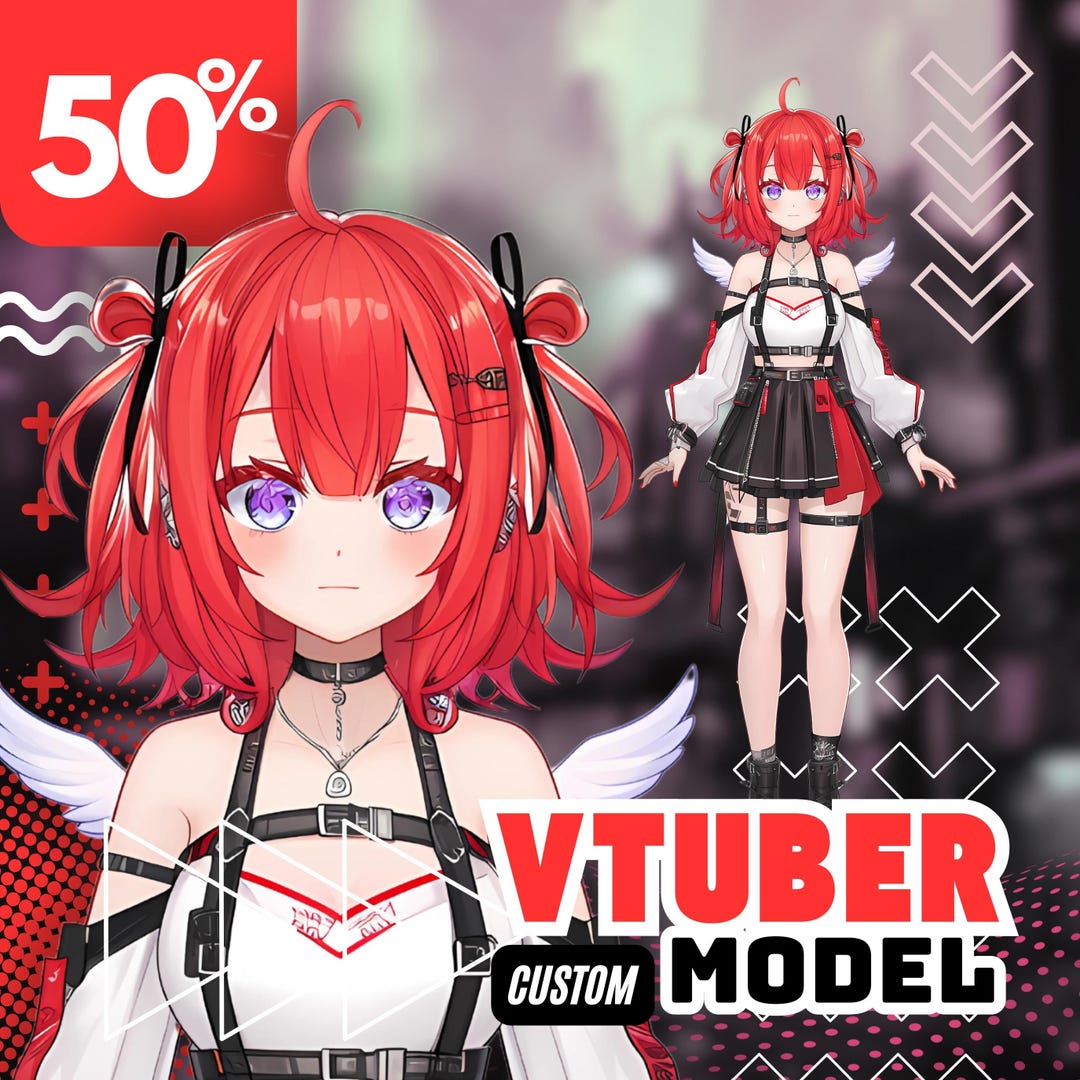 Custom Vtuber Model for Commercial Use Live 2D Vtuber Model Vtuber ...