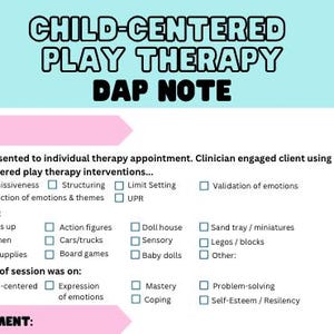 DAP-notitiesjabloon Play Therapy