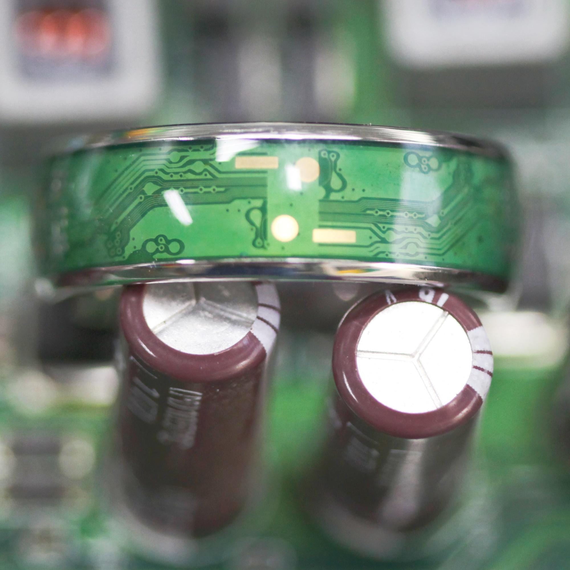 Pc Ring Circuit Board Ring,mens Ring for Geeky Nerdy Gamer Scientist Cyberpunk ...