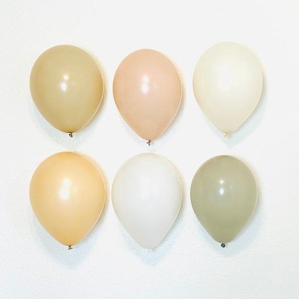 Boho Neutral Balloons, White Sand, Cameo, Stone, Boho Baby Shower, Minimalist Balloons, Boho Minimalist Baby Shower, Boho Balloons,