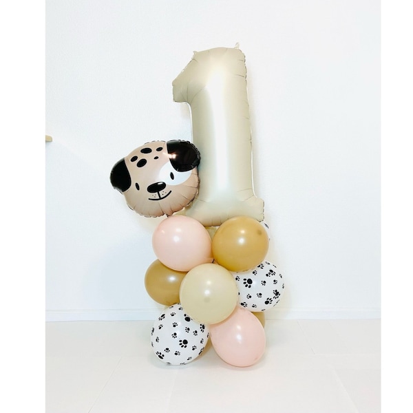 Puppy Balloon Tower, Puppy Balloon Garland, Puppy Party, Lets Pawty, Pawty Party, Paw Print, Dog Birthday party, Puppy Dog, Puppy Balloon,