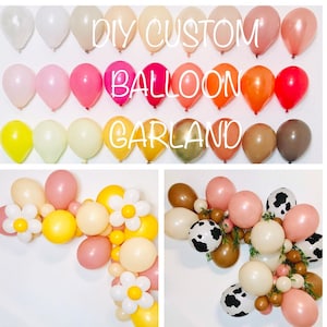 Custom Balloon Garland, Balloon Garland Kit, DIY Balloon Garlands, Balloon Garland, Organic Balloon Garland, Custom Balloon Arch, DIY Kits image 1
