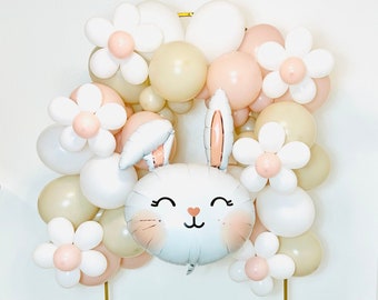 Bunny Balloon Garland, Bunny Balloon, White Bunny Balloon, Spring Balloon, Somebunny is one, Bunny Birthday Party, Bunny Party, Cute Bunny