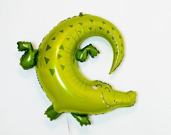 Alligator Balloons, Jungle Party, Jungle Balloons, Alligator Birthday, Zoo Balloons, Jungle Balloons, Animal Balloons, Alligator Party,