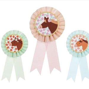 Horse Ribbons Derby Pony Party Giddy Up Birthday Brown Pony Party Derby Birthday Cute Pony Party Pony Birthday party Horse Birthday Party