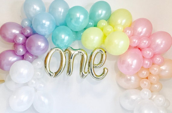Rainbow Balloon Garland, Pastel Balloon Garland, Rainbow Garland Kit, Pastel Rainbow Garland, Pastel Rainbow Balloons, Rainbow Balloon Arch Il_570xn