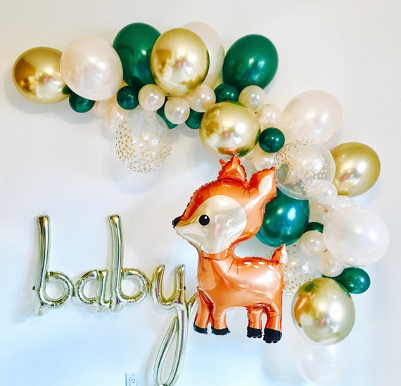 Woodland Deer Balloon Woodland Deer Oh Deer Baby Shower Oh Etsy