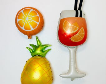 Tropical Party, cocktail Balloons Aperol Spritz Theme Feeling Spritzy Love at First Spritz Bachelorette