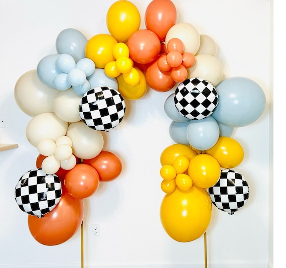 Retro Race Car Balloon Race Car Birthday Two Fast Retro Muted Race Car Party Vintage Race Car Balloons Fast One Birthday Roadster Birthday