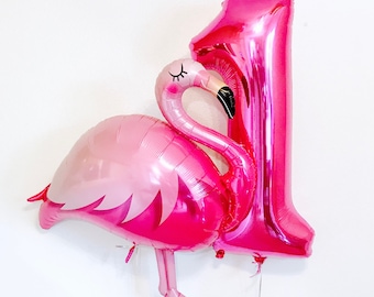 Flamingo First Birthday, Flamingo Birthday, Flamingo Balloon, First Flamingle, Pink Number 1 Balloon, Flamingo Birthday Party, New Flamingo