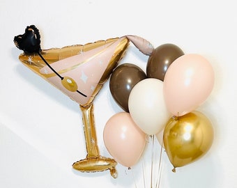 Martini Glass a tini bit older party Martini Balloon Martini Bachelorette Martini Birthday A Tini Bit Older espresso Martini  tini time