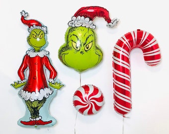 Holiday Balloons,  Christmas Balloons, Holiday party Balloons, Decor, Christmas Movie Party, Christmas Office Party, Holiday Party