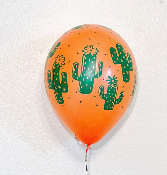 Cactus Latex Balloons Fiesta Balloons Bachelorette Party Fiesta